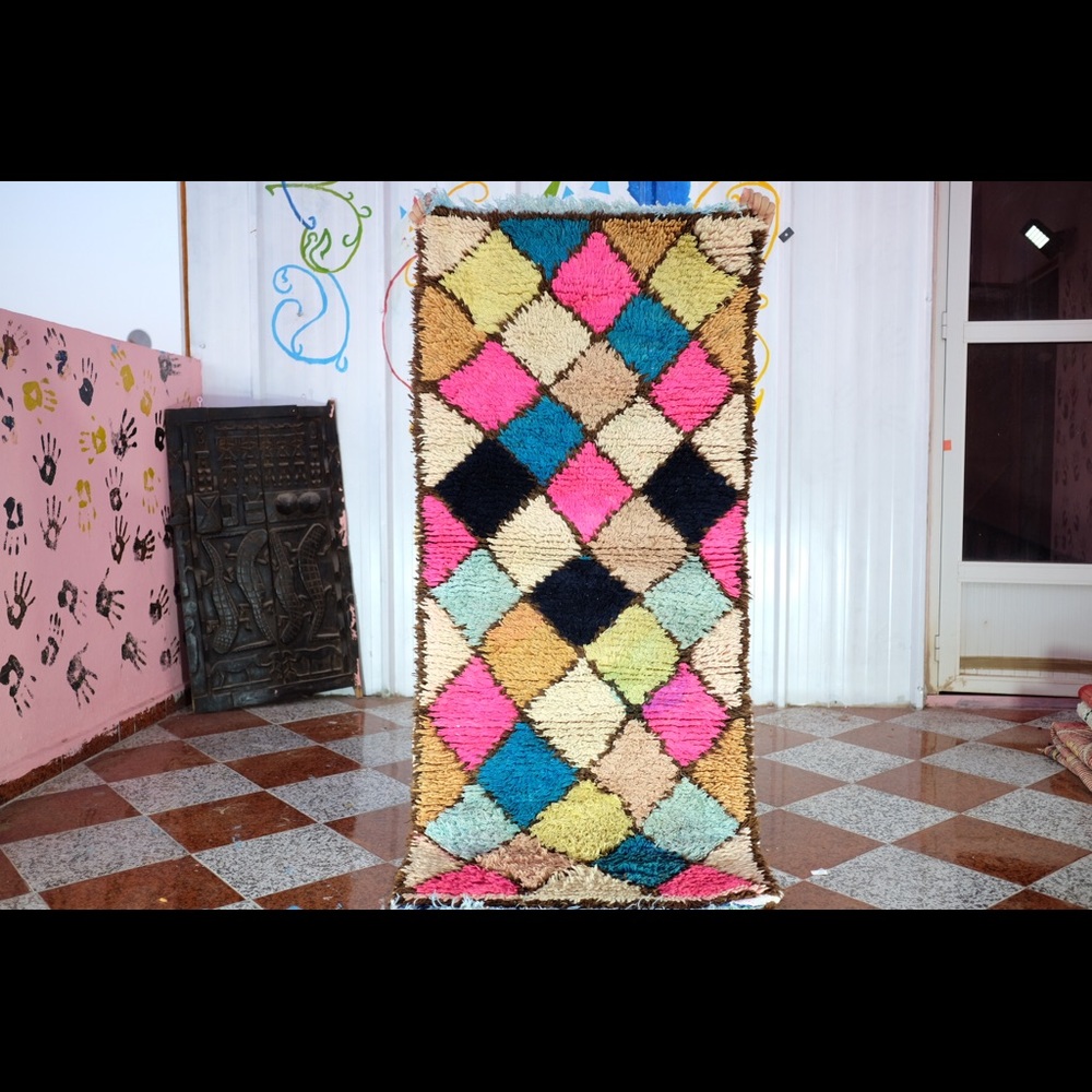Boucherouite rug-Moroccan rug-Christmas rug